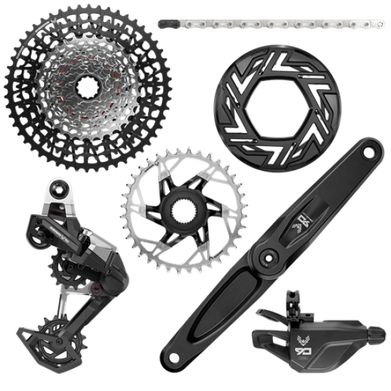 Grupo SRAM 90 T-Type Eagle A1 p/ SRAM/Brose 36T 165mm